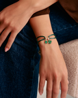THOMAS SABO Connect Textile Bracelet Green