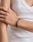 Gold-Plated Double Heart Charm with White Zirconia