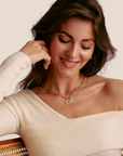 THOMAS SABO Connect Charm heart with white stones