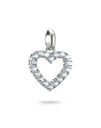 THOMAS SABO Connect Charm heart with white stones