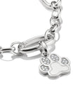 THOMAS SABO Connect Charm paw with stones silver