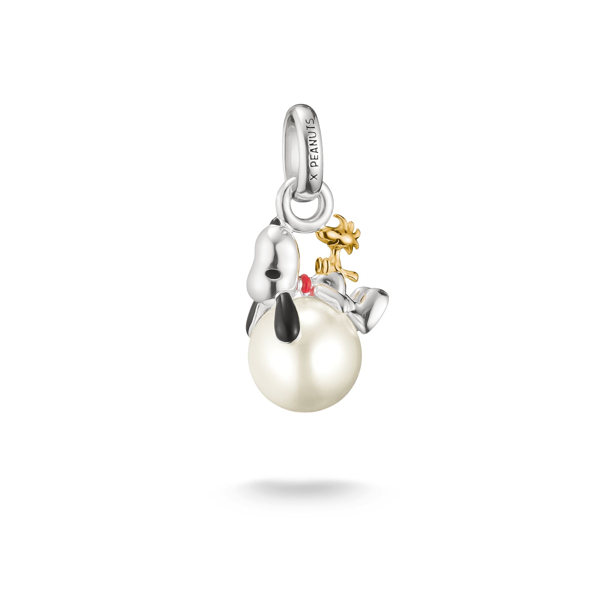 THOMAS SABO Connect Charm Pearl Snoopy &amp; Woodstock PEANUTS