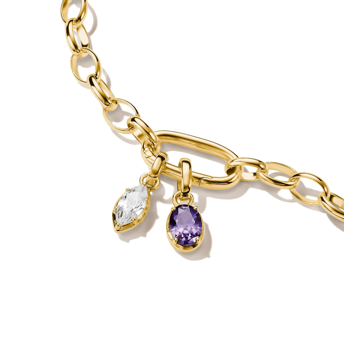 Gold-Plated February Birthstone Charm