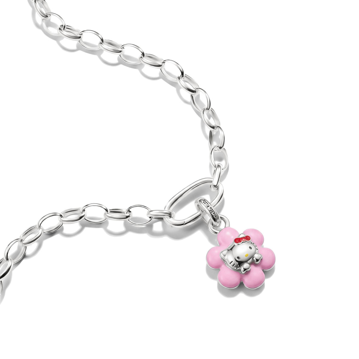 Hello Kitty Charm pink flower