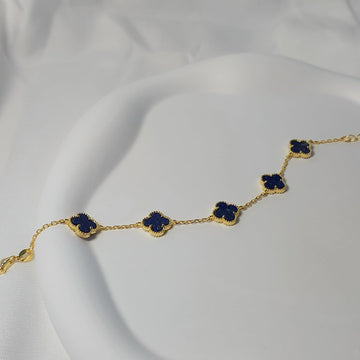 THE MULTI CLOVER BRACELET - LAPIS