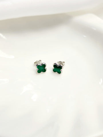 CLASSIC CLOVER STUDS  - STERLING SILVER