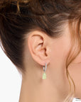 THOMAS SABO Single hoop earring with white goldbears pendant & zirconia