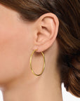 THOMAS SABO Medium Hoop Earrings Gold Plated