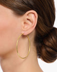 THOMAS SABO Large Hoop Earrings Gold Plated