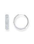THOMAS SABO Hoop earrings with white stones