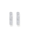 THOMAS SABO Hoop earrings with white stones