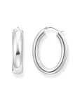 THOMAS SABO Large chunky hoop earrings silver