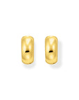 THOMAS SABO Hoop earrings in chunky design mini gold