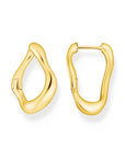 THOMAS SABO Small Wavy Hoop Earrings in Gold