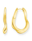 THOMAS SABO Big Wavy Hoop Earrings in Gold