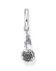 THOMAS SABO Single Creole with Midnight Rose Pendant