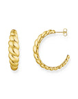THOMAS SABO Organic shapes twisted hoop earrings