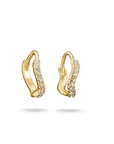 Hoop earrings with zirconia