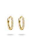 Hoop earrings with zirconia