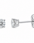 CLASSIC 4-CLAW BRILLIANT CUT CZ STUDS - STERLING SILVER