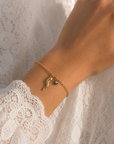 9CT EYE & CORNICELLO BRACELET
