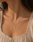 9CT PETAL NECKLACE