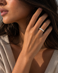 9CT 1CT OVAL DIAMOND BAND - LAB