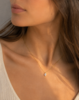ZYLA MARQUISE CZ NECKLACE   - STERLING SILVER