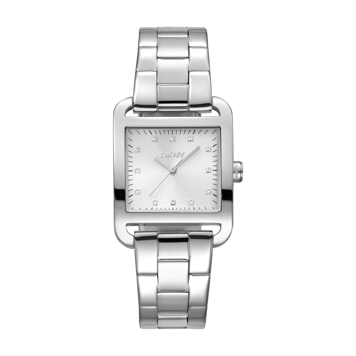 DKNY Iconic - City Midi Silver Stainless Steel 27x34.5mm Watch