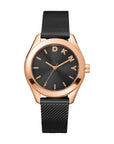 DKNY Everyday -Astoria Logo Rose Gold Stainless Steel 34mm Watch