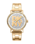 DKNY Logo -Soho Logo Gold Stainless Steel 36mm Watch