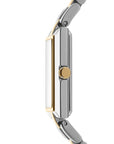 Signature Shape Two Tone Stainless Steel 20x30mm Green Dial Watch