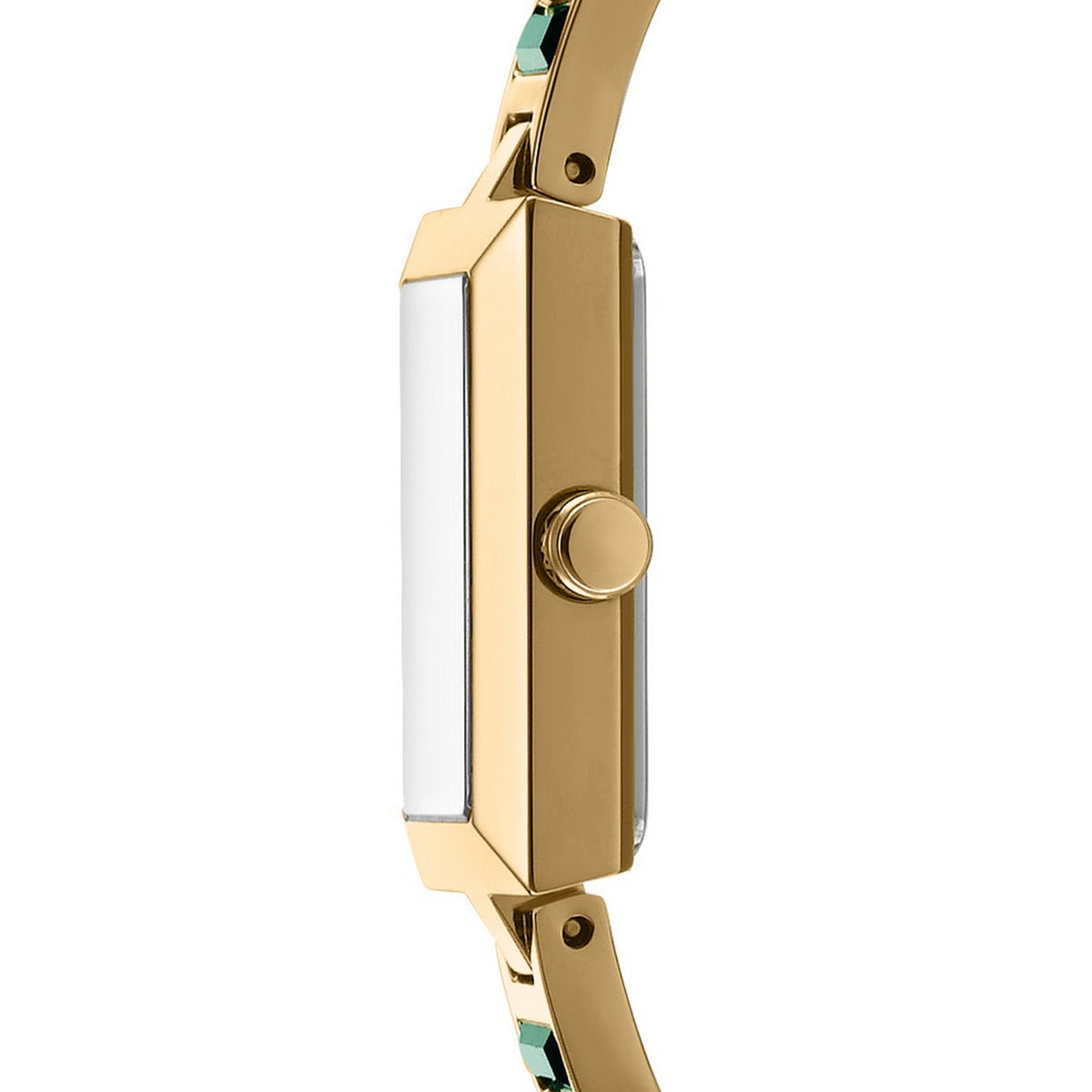 DKNY Signature Shape Green/Gold Stainless Steel 17x31.5mm Watch