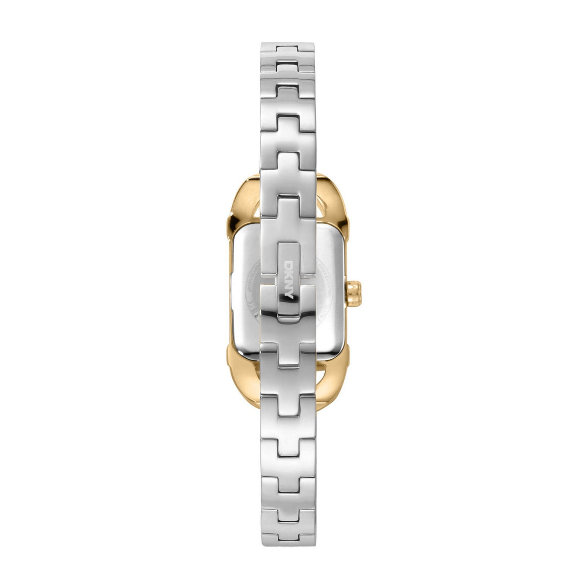DKNY Signature Shape Two Tone Stainless Steel 18x37mm Green Dial Watch