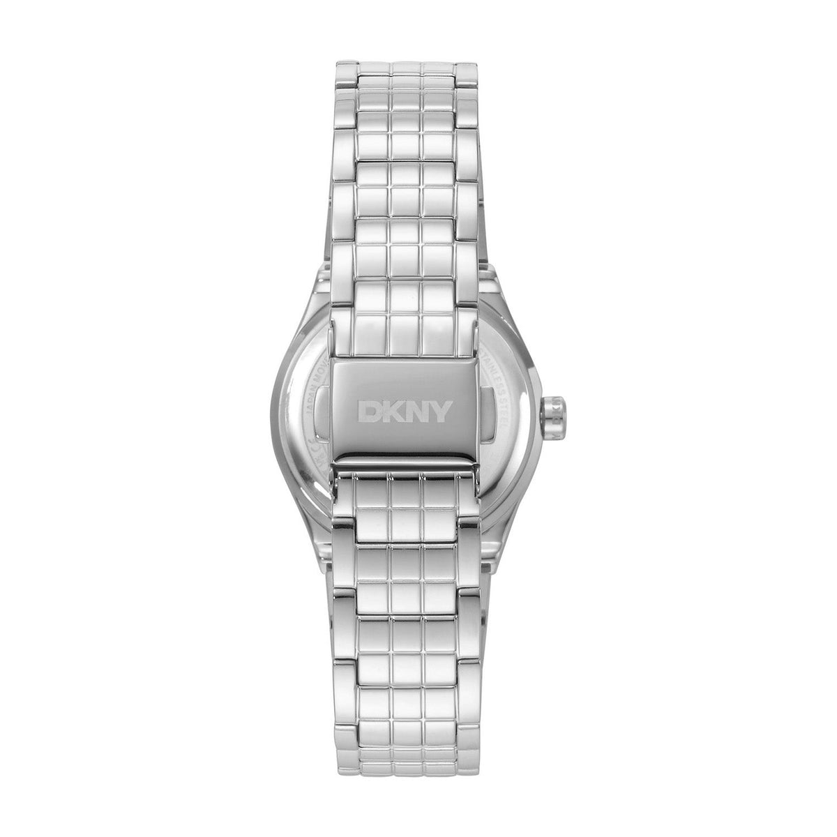 DKNY Essentials Silver Stainless Steel 28mm Watch and Stainless Steel Bracelet Set