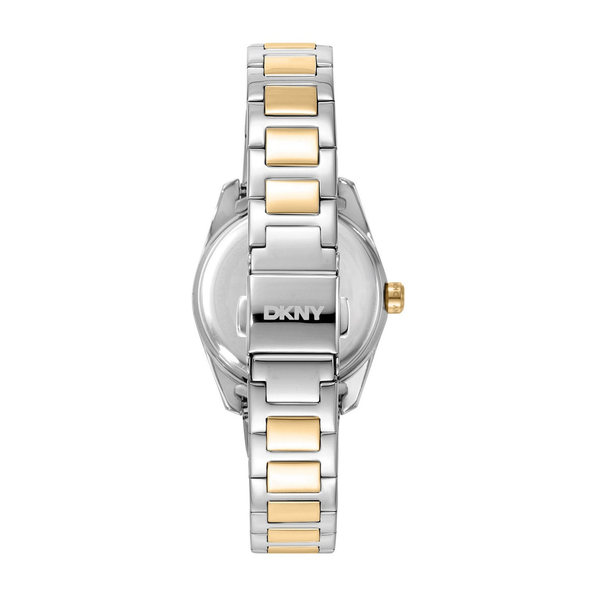 DKNY Evening Two Tone Stainless Steel 28mm Watch and Gold Stainless Steel Bracelet Set