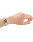 DKNY Evening Two Tone Stainless Steel 28mm Watch and Gold Stainless Steel Bracelet Set