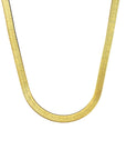 S/S WIDE HERRINGBONE NECKLACE