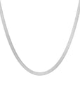 S/S FINE HERRINGBONE NECKLACE