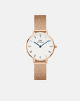 Daniel Wellington Petite Roman Numerals 28 Melrose RG White Watch