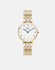 Daniel Wellington Petite Roman Numerals 28 5-Link G White Watch