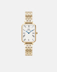 Daniel Wellington Quadro Roman Numerals 20x26 5-Link G White Watch
