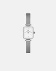 Daniel Wellington Quadro Mini Bezel Lumine 15x18 Sterling S White Watch