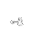 Ania Haie Silver Pear Barbell Single Earring