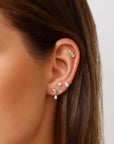 Ania Haie Silver Marquise Dangle Barbell Single Earring