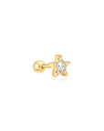 Ania Haie Gold Five-Point Star Barbell Single Earring