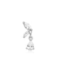 Ania Haie Silver Marquise Dangle Barbell Single Earring