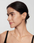 Gold Pave Sculptural Teardrop Hook Earrings