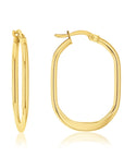 GOLDEN CURVE HOOP EARRINGS – 9CT GOLD