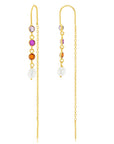 ALICIA THREAD EARRINGS - 9CT GOLD